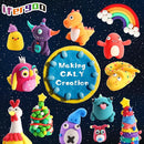 ifergoo Air Dry Clay for Kids - 102 Colors Molding Magic Clay Kit, Safe & Non-Toxic, Kids DIY Model Art & Crafts Toys with Sculpting Tools, Birthday & Christmas Gifts for Boys & Girls 3-12 Years Old by TinyTreasures Baby Boutique