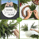 Artgar 100 Pcs Pine Branches - 18 Inch Artificial Green Pine Stem - Real Touch Christmas Greenery Pines Branches for DIY Flower Arrangement Home Indoor Christmas Decor by CozyNest Decor