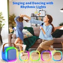 Karaoke Machine for Kids Adults, Portable Bluetooth Speaker with Wireless Microphones and LED Lights, Kids Toys Birthday for Girls and Boys Ages 4,5,6,7,8,9,10,11,12+ Years, Home Party by TinyTreasures Baby Boutique