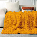 Ultra Soft Chunky Knit Blanket Throw -40x50 Hand Knitted Warm Chenille Throw Blanket, Home Decor Soft Thick Yarn Cable Knit Blanket Breathable Fleece Banket Christmas for Couch Bed Sofa Best GIF by CozyNest Decor