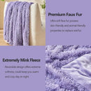 GONAAP Fuzzy Faux Fur Throw Blanket Lavender Super Soft Cozy Plush Fuzzy Shaggy Blanket for Couch Sofa Bed (Lavender, Throw(50"x60")) by CozyNest Decor