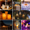 Waterproof Flickering Flameless Candles, Set of 12 Battery Operated Candles (D2.2'' x H4''5''6''7"), Outdoor Indoor Candles with 10-Key Timer Remote, Long Lasting by CozyNest Decor