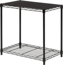 Amazon Basics 2-Shelf Stackable Storage, 13.3" D x 23.2" W x 22.2" H, Black by CozyNest Decor