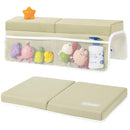 URMYWO Bath Kneeler and Elbow Rest Pad Set - 1.5" Thick Baby Bath Kneeler Pads with Toys Organizer, Anti-Slip Cozy Knee & Arm Support Bathtub Mat, Quick Dry Kneeling Pad for Baby Bath Time by TinyTreasures Baby Boutique