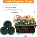 VECELO 5 Tier Vertical Garden Planter, Self Watering Stackable Planters with Wheels for Strawberries, Herbs, Flowers, Vegetables, Dark Green by CozyNest Decor
