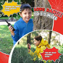 Wishouse Walkie Talkies for Kids Rechargeable Long Range,Xmas Birthday Gift for 4 5 6 7 8 9 Year Old Boys Girls,Hiking Gear Camping Games Cool Toys with NOAA,SOS Siren,Lamp,Lanyards,Easy to Use,2 Pack by TinyTreasures Baby Boutique
