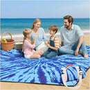 Genovega Waterproof Sandproof Beach Blanket Picnic Outdoor Mat Extra Large Foldable Sand Free Big Giand XL Car Essential Roadtrip Gadget Rv Accessories Gear Must Haves Hiking Items Necessities by TinyTreasures Baby Boutique