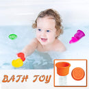 Colorful Stacking & Nesting Cups - 8 Cups Fun Color Learning Toy - Great Bath & Beach Toy for Baby Toddler & Kids - Preschool Game by TinyTreasures Baby Boutique