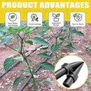 32Pcs Drip Irrigation Tubing Hole Punch & Fitting Insertion Tool with 1/2" 3/8” Drip Tube Closure Connectors End Cap Plugs for 5/8" 25/32" 1" Pipe Garden Greenhouse Agricultural Watering by GreenHaven Gardens