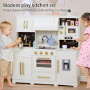 Play Kitchen for Kids with Various Interactive Toddler Kitchen Play Features and 19 Pcs Pretend Wooden Kids Kitchen playset Accessories, Toy Kitchen Set for Boys and Girls Ages 3+ by TinyTreasures Baby Boutique