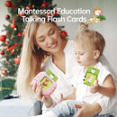 Toddler Gifts Talking Flash Cards for 1 2 3 4 5 Year Old Boys and Girls, Autism Sensory Toys for Autistic Children, Learning Educational Montessori Speech Therapy, 296 Pro Words Pink by TinyTreasures Baby Boutique