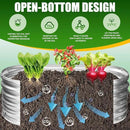 17" Tall Elevated Oval Metal Raised Garden Bed - 4ft x 2ft in Size and 0.8MM Thick Durable Planter Bed/Box for Vegetables Flowers Succulent at Patio/Garden Outdoor (Silver, 4X2X1.4 FT) by GreenHaven Gardens