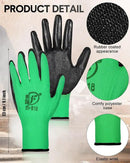 Nuogo 48 Pairs Gardening Gloves for Men Women Rubber Coated Safety Work Gloves Bulk for Gardening Construction Work by GreenHaven Gardens