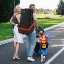 Car Seat Travel Bag - Padded, Comfortable, Durable, Roomy Gate Check Carseat Cover Backpack Fits 3-in-1，Convertible, Booster & Infant Car Seats for Airplane, Airport, Red by TinyTreasures Baby Boutique