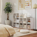 4 Cube Book Shelf - High-Strength Steel Cube Storage Organizer with Open Display Shelves for Living Room by CozyNest Decor