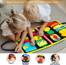 MORNOR Busy Board Montessori Toys for Toddlers Sensory Toys Gifts for 1 2 3 4 Year Old Girls & Boys Preschool Learning Activities Educational Travel Toy for Fine Motor Skills (Blue) by TinyTreasures Baby Boutique