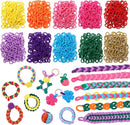 FUNiOi 1000 PCS Cat Weaving Loom Refill for Bracelet Making Kit, DIY Arts and Crafts Supplies, Baby Hair Ties for Girls Ages 6-12, Gift Idea for Kids and Beginners by TinyTreasures Baby Boutique