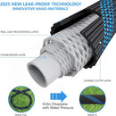 Garden Hose 50 ft -Heavy Duty Water Hoses - Flexible&Lightweight Car Washing Pipe with Strain Reliefs,Kink-free Rubber Hoses with Spray by GreenHaven Gardens
