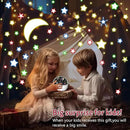 Star Projector Night Light for Kids, Baby Night Lights with Snowflake & Starry Theme, 360 Degree Rotation, 15 Mode Color Changing, Birthday Gift Toys by CozyNest Decor