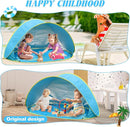 Baby Beach Tent-2 Pools Pop Up UPF 50+ Sunshade with Carry Bag, Portable for Travel,Beach,Camping,Indoor by TinyTreasures Baby Boutique