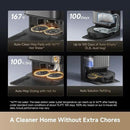 DREAME L40s Ultra Robot Vacuum and Mop, Auto-Empty, Mop Self-Cleaning, 1,9000Pa Suction, 100% Detangling DuoBrush, Extending Mops and Side Brush, 40mm Obstacle Clearing, App & Voice Control (Black) by CozyNest Decor