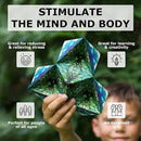 Shashibo Shape Shifting Box - Award-Winning Fidget Toy w/ 36 Rare Earth Magnets - Fidget Cube Transforms Into Over 70 Shapes, Sensory Toy Gift for Kids, Teens, and Adults (Elements) by TinyTreasures Baby Boutique