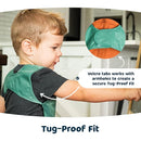 Tiny Twinkle Mess Proof Baby Bib - Waterproof & Lightweight Baby-Led Weaning Apron | 100% Recycled Polyester, Easy Clean & Machine Washable (Olive Green, Small 6-24 Months) by TinyTreasures Baby Boutique