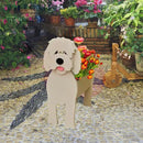 Golden Doodle Dog Planter Plant Pots,Cute Garden Dog Flower Planter,Dog Planters Birthday Gifts for Women,Office,Indoor/Outdoor Decor(9.45 * 7.17 * 13.82in) by GreenHaven Gardens