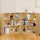 LEYAOYAO 8 Cube Bookshelf with Wood Base,Natural 3 Tier Mid-Century Modern Bookcase,Standing Wide Bookshelves Storage Organizer Shelf,Rustic Display Cabinet Book Shelves for Bedroom,Living Room by CozyNest Decor
