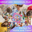 QUOKKA Magnetic Puzzles for Kids Ages 4-6 - 2x48 Travel Puzzle Games for Toddlers 3-5 Years Old - Car Activities Toy for Boys and Girls 2-4 yo - Unicorns & Mermaid Learning Magnet for Road Trip by TinyTreasures Baby Boutique