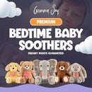 Gemma Joy Bedtime Baby Soothers for Sleep, Cry Activated Heartbeat Stuffed Animal for Baby, Newborn, Calming Light, Lullaby Music, White Noise, Shush and Mother’s Heartbeat - (Elephant, Rechargeable) by TinyTreasures Baby Boutique