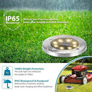 Aogist Solar Ground Lights 12 Packs, 8 LED Solar Garden Lights, Waterproof Outdoor Solar Disk Lights, In-ground Outdoor Landscape Lights for Pathway Yard Walkway Patio Lawn Path (Warm White) by GreenHaven Gardens
