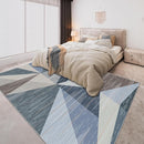 HOMFINE Washable Modern Area Rug - Geometry Style 4x6 Rugs for Living Room, Bedroom, Machine Washable Rug Soft Non Slip Non Shedding Area Rug - Blue, 4'x6' by TinyTreasures Baby Boutique