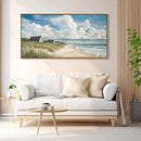 HGUAOA Coastal Canvas Wall Art - Large Landscape Wall Art for Living Room - Ocean and Beach Painting - Blue Artwork for Bedroom Decor - Above Bed Wall Pictures -Beach Theme Print Art by CozyNest Decor