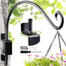 Swivel Bird Feeder Hanger Hook: Swivel Hanging Plant Bracket Outdoor - Wall Mount Swivel Hanging Hook for Bird Feeder 16-Inch by GreenHaven Gardens