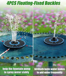 SZMP Solar Fountain Pump Upgraded 100% Glass Panel, 3.5W Solar Powered Fountain Built-in 2000 Battery with 7 Nozzle & 4 Fixer, Solar Fountain for Bird Bath, Pond, Fish Tank, Outdoor (Colorful) by GreenHaven Gardens