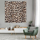 HZOHNAGO Leopard Print Tapestry Rustic Brown Leopard Wild Animal Printed Wall Tapestry Painting Wall Hanging for Bedroom Living Room Dorm 60" W x 60" H by CozyNest Decor