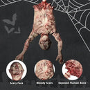 AW 37" Halloween Half Body Prop Skinned Hanging Corpse Torso Haunted House Party Indoor Outdoor Decoration 2025 by CozyNest Decor