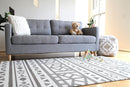 Cushmat Stylish Reversible Foam Play Mat (Large, Crystals - Blue Charcoal) - Soft, Waterproof, Durable Play mat for Infants, Babies, Toddler, Kids & Grownup - 6.5ft x 4.5ft by TinyTreasures Baby Boutique