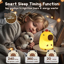 Capybara Night Light,Cute Tangerine LED Squishy Novelty Animal Night Lamp,Dimmable Soft Silicone Nursery Nightlight for Kids, Rechargeable Bedroom Touch Lamp, Dorm Decor, Baby Boys Girls Gift by TinyTreasures Baby Boutique