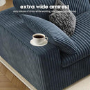157.5" Cloud Couch Oversized Modular Sectional Sofa for Living Room,Modern Sofa with Deep Seat，8 Seater Boneless Couch with 2 Ottoman,Comfy Upholstered Couches for Apartment, Studio, Office,Blue by CozyNest Decor