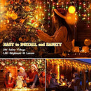 960 LED 98FT Christmas Lights Plug in 8 Modes with Timer Dimmable Christmas Decorations Outdoor Waterproof Indoor Curtain String Lights for Roof Garden Holiday Wedding Party Decor Red + Green by GreenHaven Gardens