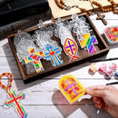 30 Sets Cross Suncatchers Window Art Kits, Christian DIY Sun Catchers Bulk Religious Crafts Paint Your Own Cross Window Ornaments for Boys Girls VBS Sunday School Classroom Home Party Decor by GreenHaven Gardens
