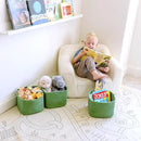 NaturalCozy Storage Cubes 9”x9”x7”Cotton Rope Woven Baskets for Organizing 3-Pack | 9 Inch Cube Storage Bin | Small Basket for Shelf Nursery, Pantry, Decorative Plant, Bathroom Closet, Toy Gift by CozyNest Decor