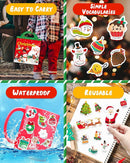 Benresive Reusable Sticker Book for Toddlers 2-4 Years, Fun Travel Stickers for Kids, Waterproof Sticker Books for Toddlers 1-3, Crafts Activities for Todddlers 1-3 2-4 3-5 - Christmas by TinyTreasures Baby Boutique