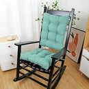 BUYUE Chair Cushion Set for Rocking Chair, Back Pillow & Seat Cushion with Ties, Original Woven Fabric Non-Slip Chair Pads for Elderly Sitting, Light Green by CozyNest Decor