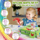 Air Dry Clay Kit - Dinosaur Theme, Modeling Clay for Kids, DIY Model Magic with Sculpting Tools and Tutorials, 12 Boxes Molding Clays, Ultra Light, Soft & Non-Toxic, Arts and Crafts Gift for Kids by TinyTreasures Baby Boutique
