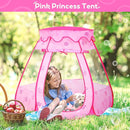 Baby Ball Pit for Toddler with 50 Balls, Kids Pop Up Play Tent for Girls, Princess Toys for Children Indoor Outdoor Playhouse with Carry Bag by TinyTreasures Baby Boutique