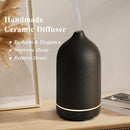 Diffuserlove Ceramic Diffuser Essential Oil Diffusers Aromatherapy Essential Oil Diffuser for Room Air Diffuser for Home Bedroom Stone Diffuser Black by TinyTreasures Baby Boutique