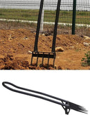 Heavy Duty Pitch Fork 46“ Steel Long Handle, Garden Broad Fork Loosening Soil & Breaks up Dirt, Garden Tool Claw Weeder Strengthening 5 Tines by GreenHaven Gardens